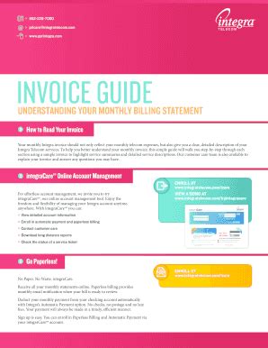Understanding Your Monthly Billing Statement .